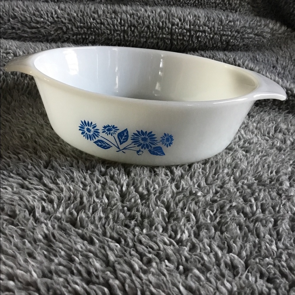 Fire King Blue Cornflower Casserole